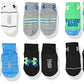 Under Armour Boys Multi Pack Future Boss Essential Quarter Sock, Green, 4/6