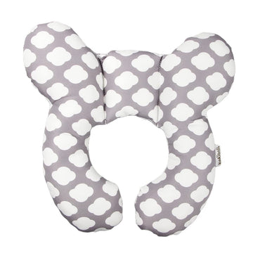 Vocheer Baby Travel Pillow(Upgraded), Head And Neck Support Pillow For Pushchair, Car Seat,Stroller, Bouncer, Cotton(White Cloud