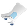Infant Sink Bather SemiCircular Basin Rinse Clean Baby Bathing Suit Foldable Butt Wash Ergonomic Portable Home for Newborn (Whit