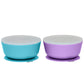 Weesprout Silicone Suction Bowls For Babies | Leakproof Premium Plastic Lids | Durable For Babies & Toddlers | Extra Strong Suct