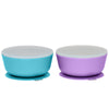 Weesprout Silicone Suction Bowls For Babies | Leakproof Premium Plastic Lids | Durable For Babies & Toddlers | Extra Strong Suct