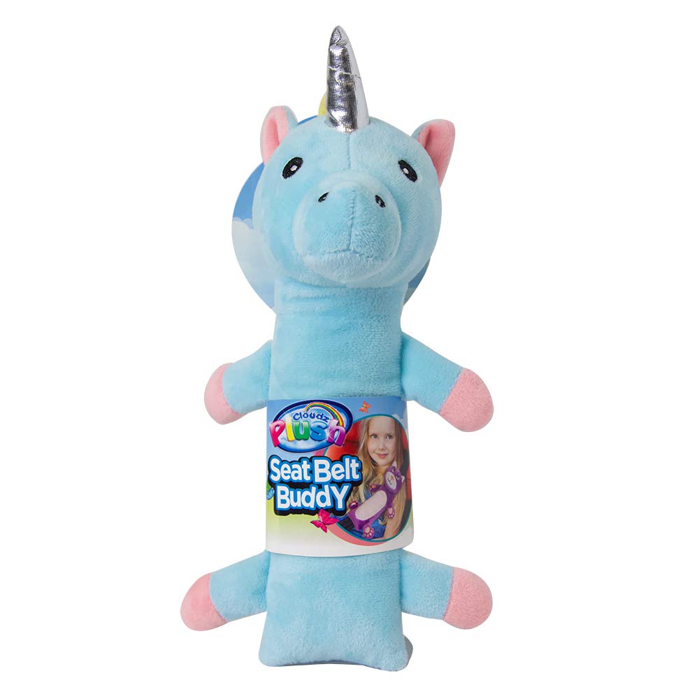Cloudz Kids Super Soft N' Cuddly Seat Belt Buddy XL Travel Pillow. Keep Your Kids Comfy and Supported at Home or On The Go! - Un