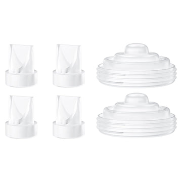 TOVVILD 4PCS Duckbill Valves 2PCS Silicone Diaphragm Compatible with Momcozy M5 Breast Pump, Breast Pump Replacement Parts Acces