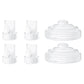TOVVILD 2PCS Duckbill Valves 2PCS Silicone Diaphragm Compatible with Momcozy M5 Breast Pump, Breast Pump Replacement Parts Acces