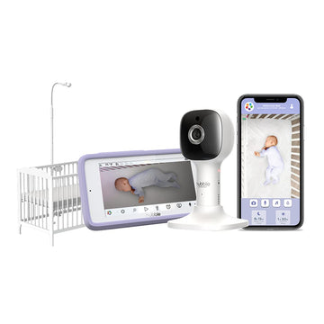 HUBBLE CONNECTED Nursery Pal Crib Edition Smart Connected, Wi-Fi Enabled Baby Monitor with Camera and Large 5-inch Touchscreen