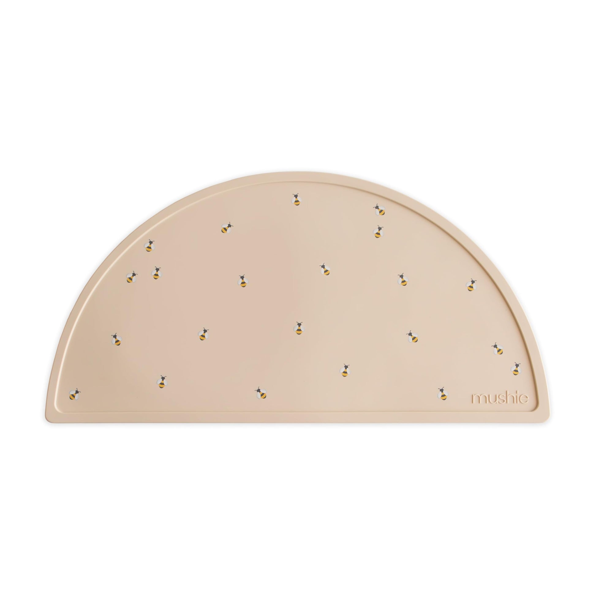 Mushie Silicone Placemat For Kids | Bpa-Free Non-Slip Design (Bees)
