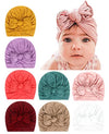 Qandsweat Baby Girls ' Hats & Caps Knotted Turban Cute Toddler Hat Hair Accessories 3-36M (A Soft6-8 Pack)