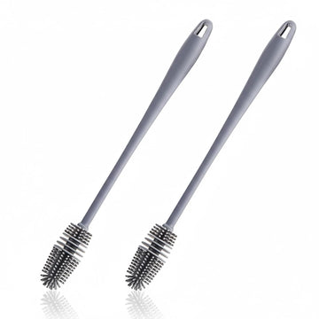 Xml Bottle Cleaning Brush Silicone Long Handle For Baby Bottle, Water Bottle, Containers, Vase And Glass, Bottle Cleaner For Hom