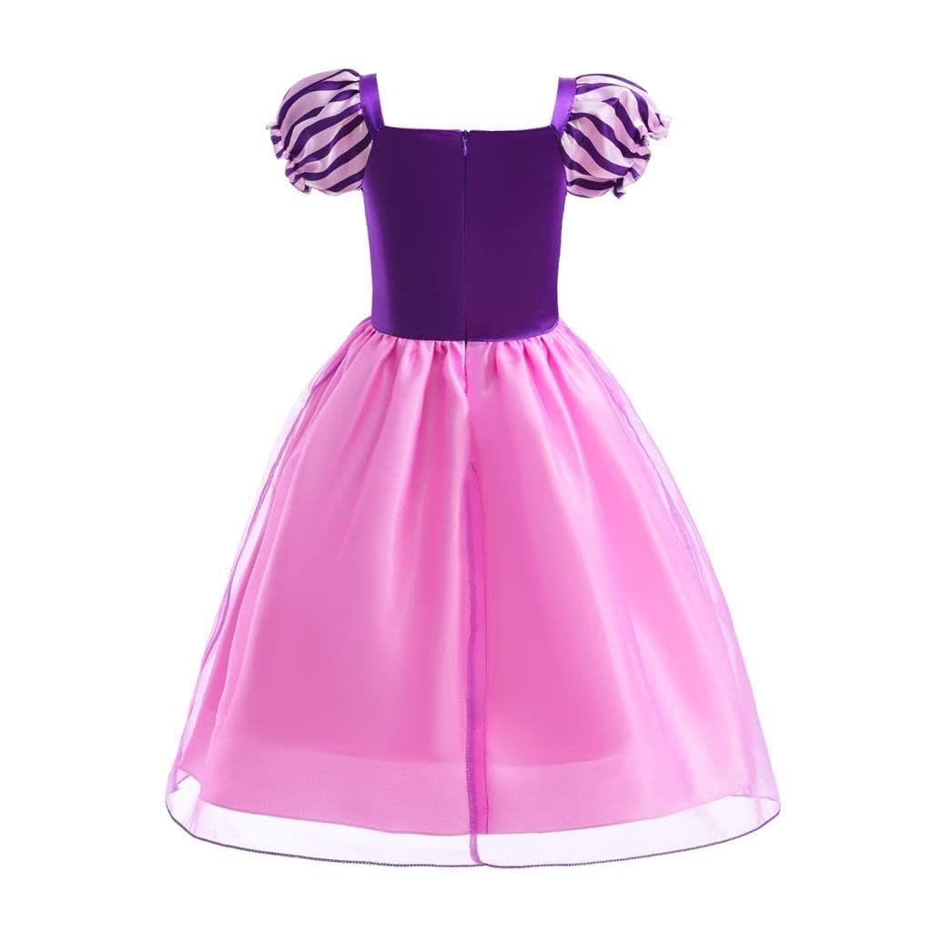 Dressy Daisy Little Girls Long Hair Princess Fancy Dress Up Costume Halloween Birthday Party Outfit With Accessories Set Size 6