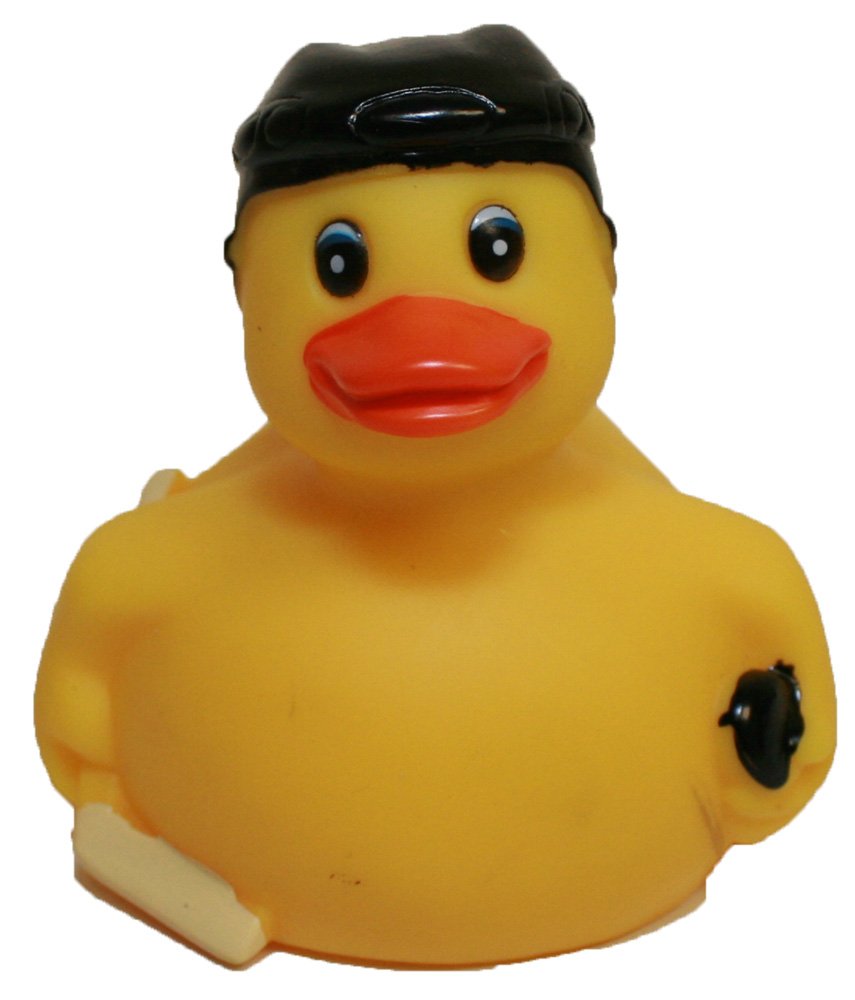 Rubber Ducks Hockey, Brand Sports Rubber Ducks That Float Upright & Race, Bath Rubber Toy Ducky Birthday Gift-All Depts. Hockey 