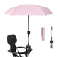 Nakazawa Stroller Sunshade Clip-on Adjustable Universal, Adjustable Steering Angle, Reinforced Umbrella Frame, Compact and Light