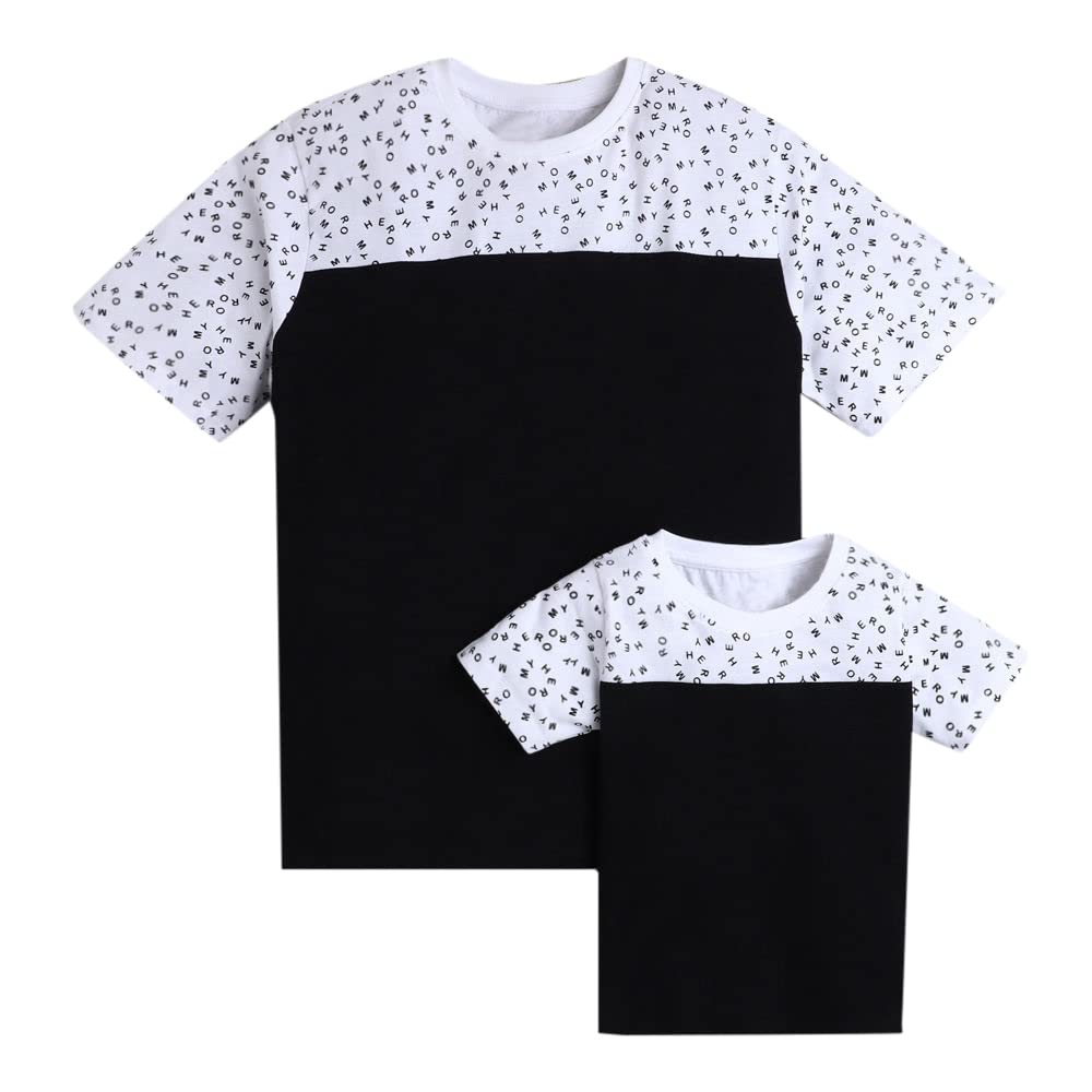 Hopscotch Baby Boys Cotton Text Print Tees  Pack Of 2 In Multi Color For Ages 01 Months (Hsp4065854)