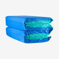 Kindermat, Jr. Daydreamer 2' Thick Rest Mat, 4-Section Rest Mat, 44' X 19' X 2', Blue/Teal Made In The Usa Including 100% Co