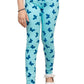 Girls Super Soft Cotton Allover Printed Leggings (Pack of 1) Sky Blue