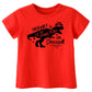 Kids Toddler Baby Girls Boys Valentine'S Day T-Shirt Short Sleeve Love Heart Dinosaur Cotton Tops(Red Rawr Dinosaur,4T