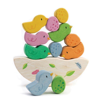 Tender Leaf Toys - Rocking Baby Birds - 12 Piece Balance Toy - STEM Toy - Early Learning to Develop Strategic Thinking and Fine 
