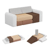 BanaSuper 7-Piece Kids Climbing Foam Blocks Playset - Foldable Convertible Climber into Sofa & Play Couch for Toddlers - Soft Cl