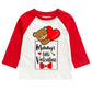 Printmate Cotton Red And White Multicolor Short Sleeve Tees MommyS Little Valentine Kids TShirt For Baby Boys And Girls  C988