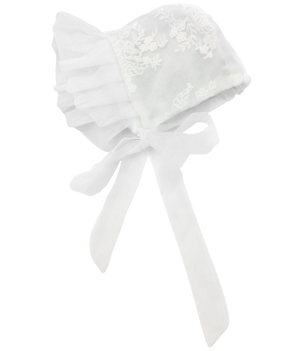 Glamulice White Baby Girls Flower Christening Baptism Dress Formal Party Special Occasion Dresses For Toddler 6-12 Newborn Girl
