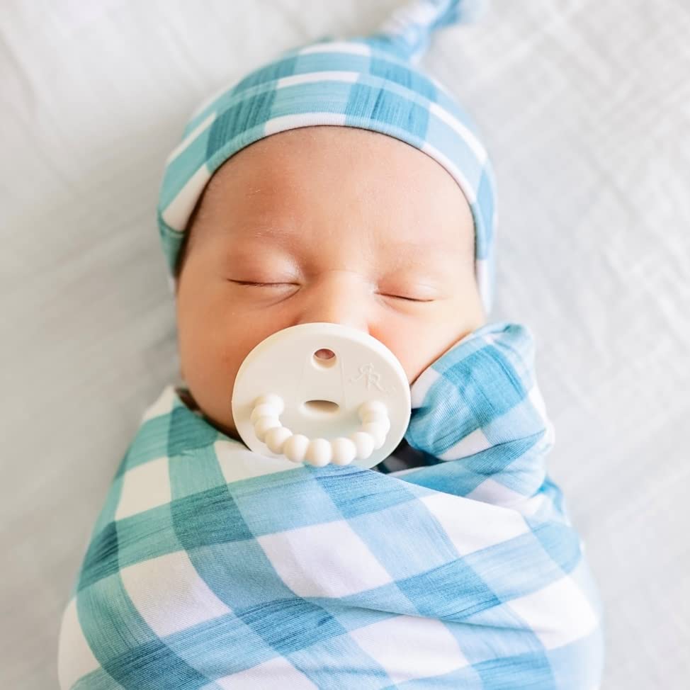 Ryan & Rose Cutie Pat Pacifier Teether (Slant, Ivory)