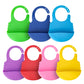 Aricsen 7 Pack Silicone Baby Bibs For Babies & Toddlers (6-72 Months), Plastic Adjustable Fit Waterproof Feeding, Easy Wipe Clea