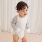 Edenswear Zinc-Infused Mitten Sleeves For Kids With Eczema (6 Months, Gray)