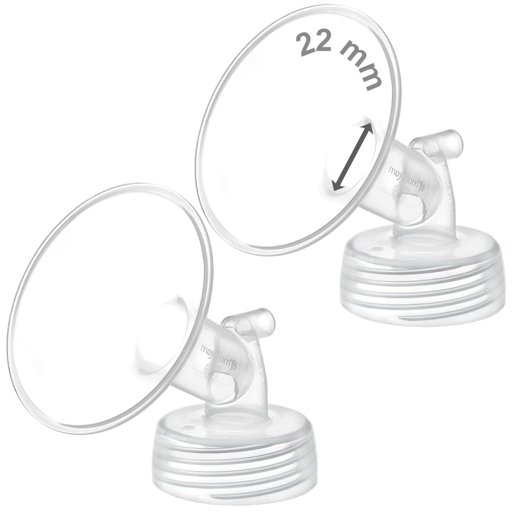 Maymom Pump Part Compatible With Spectra S1,S2 Spectra 9 Plus Breastpump; Incl Wide Mouth Flange (Two Flange-22Mm. Flange) Not O