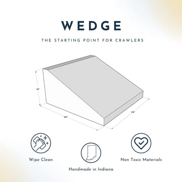 Foamnasium Wedge, Indoor Foam Playset, Soft Toddler And Active Kids Play Foam Wedge For Crawling, Climbing, Sliding And Jumping,