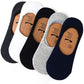 Vikansh Fashion Cotton Loafer Anti Slip Skin Friendly No Show Socks For Men Multicolored Pack Of 5