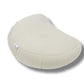 NutriBuck Crescent Shape Zafu Meditation Yoga Cushion Filled with Buckwheat Hulls (Cream)