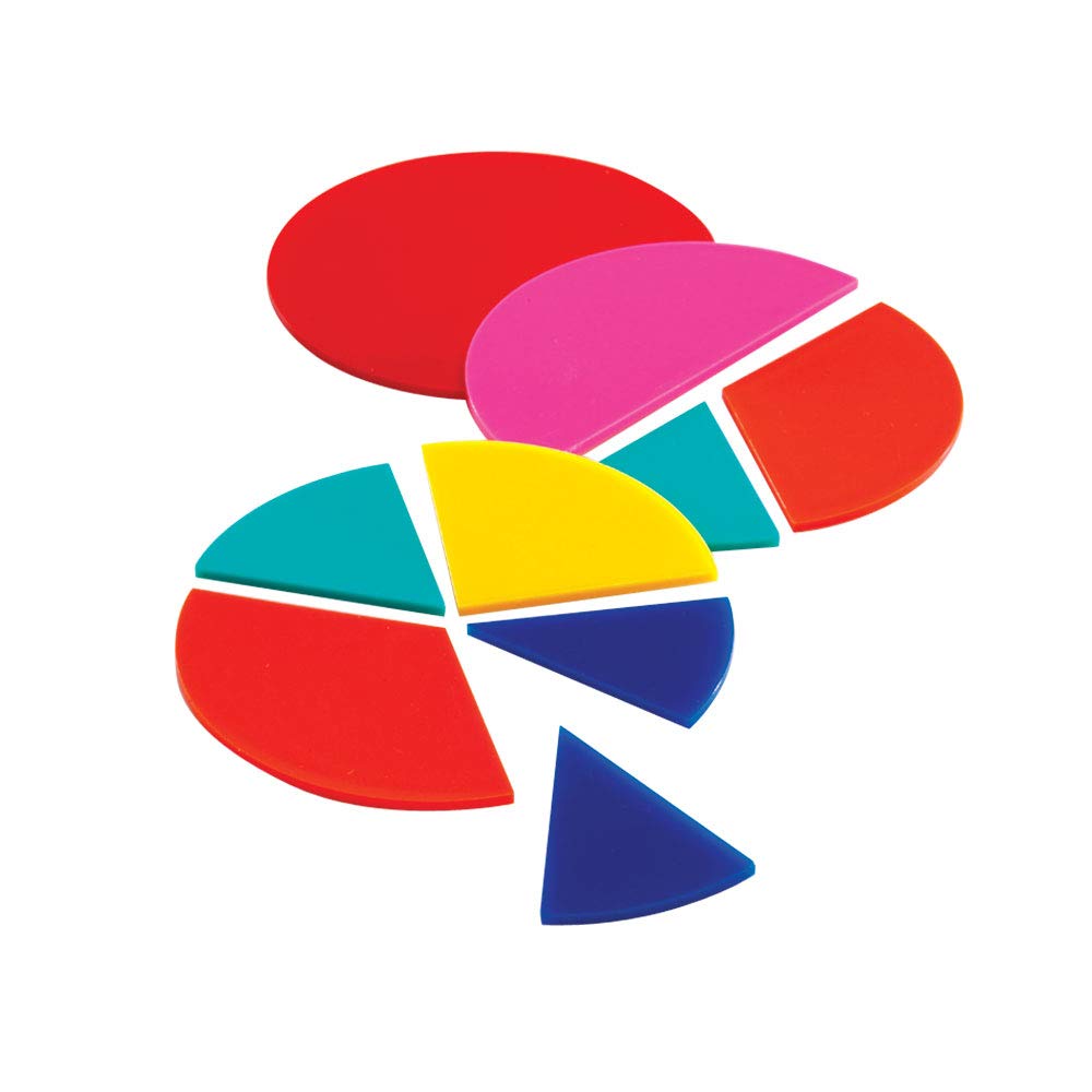 hand2mind Plastic Rainbow Fraction Circles, Fraction Manipulatives, Unit Fraction, Rainbow Circle Math Manipulatives, Fraction G