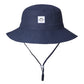 Baby Sun Hat Toddler Bucket Hat For Boys 2-7 Years Smile Face Navy