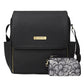 Petunia Pickle Bottom Boxy Backpack, Diaper Bag, Stylish Baby Bag, Spacious Backpack, On-The-Go Moms, Black Leatherette