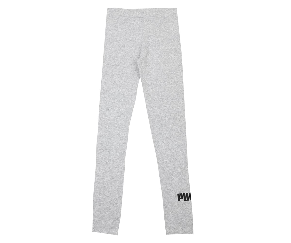 Puma Girls Ess Logo Skinny Fit Leggings, Light Gray Heather, 92 (58703504)