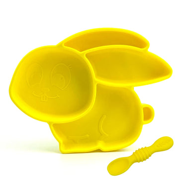Zeimas Silicone Divided Toddler Baby Plates - Portable Non Slip Suction Plates For Children Babies And Kids Bpa Free Baby Dinner
