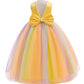 Jup'Elle Baby Girls Dresses With Pearls & Rainbow Color Tulle - Party Wedding Pageant Eastern Flower Girl Dress 18 Months