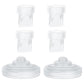 Mompmuir 4Pcs Duckbill Valves & 2Pcs Silicone Diaphragm Compatible With Momcozy M5 Wearable Breast Pump Parts, Replacement Parts