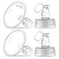 2X 12 mm Maymom Two-Piece Wide Neck Pump Parts for Spectra S1/S2 Pumps; Incl Wide Mouth Flanges; Not Original Spectra Flange