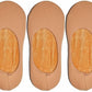 Shopping Shots Velvet No Show Socks With Fleece Inside, No Show Invisible Socks Pack Of 3 Pairs