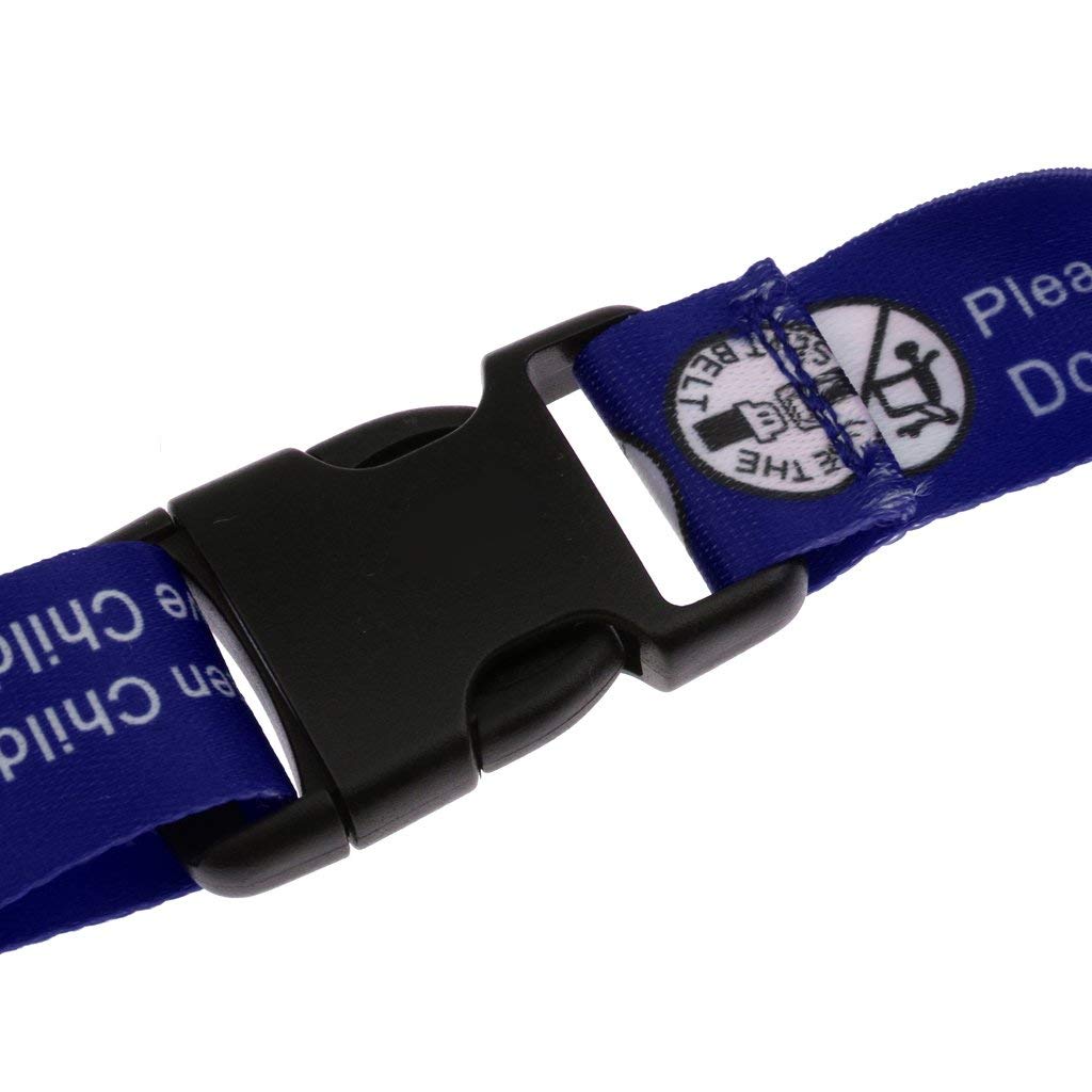 Hooshing 2Pcs Kids Baby Safety Seat Belt Adjustable Supermarket Shopping Cart Belt Chair Seat Belts Blue