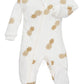 Zippyjamz - Zipper Organic Sleeper Footed Baby Pajamas With Inseam Zipper (Sweet On The Inside, 9-12 Months)