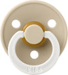 Bibs Colour Glow In The Dark Baby Pacifier  Natural Rubber, Round & Soft Nipple, Gentle Shield Prevents Skin Irritation & Moist