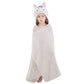 Michley Cartoon Hooded Baby Towel Unisex, Premium Soft Swimming Bathrobe Large Washcloths 27.5 ' X 47 ' For 0-7T (Zebra)