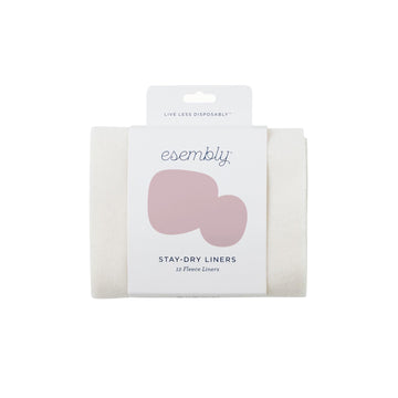Esembly Cloth Diaper Stay-Dry Fleece Diaper Liner, Moisture-Wicking, Keeps Baby Dry, Prevents Staining, Protects Diaper, Easier 