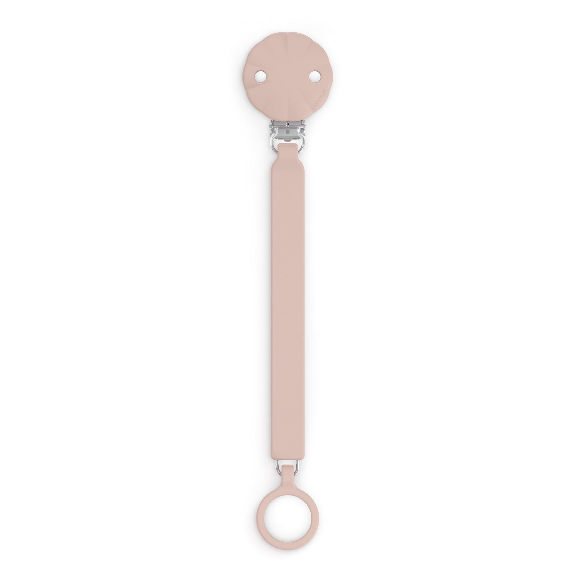 Suavinex Wonder Silicone Baby Pacifier Clip, Spains #1 Baby Bottle and Pacifier Brand, Paci Clips for Babies, Essentials, Mauve