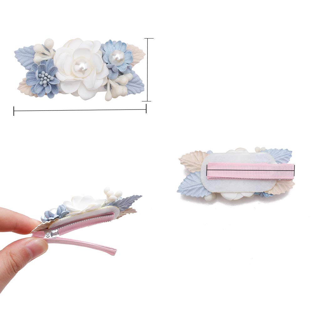 Flower Hair Clip Bfnaagirl Baby Girl Hair Bows Exquisite Hair Accessories Alligator Clips For Infants Toddlers Teen Kids Gift 6P
