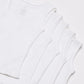 Honestbaby Sleeveless Muscle T-Shirts 100% Organic Cotton For Infant Baby And Toddler Boys, Girls, 5-Pack Bright White, 6-9 Mont