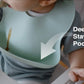 Otterlove Silicone Bib - 100% Pure Platinum Lfgb Baby Bibs With No Fillers - Wide Food Catching Pocket - Easy Clean - Mess Proof