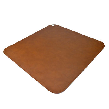 Linkidea Vegan Leather Splat Mat, 39 x 39 Reusable Waterproof Floor Protector Mat, Under High Chair Floor Mat for Dining Are