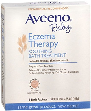 Aveeno Baby Fragrance Free Soothing Bath Treatment Packets 5 Each (Pack Of 5)'